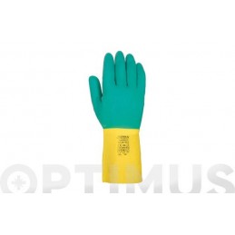GUANTE LATEX BICOLOR...