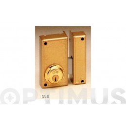 CERRADURA SOBREPONER 33- 6 D