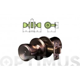 CERRADURA POMO 510 LATON 60